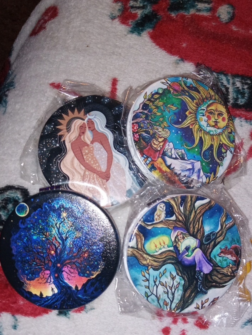 Double Sided Compact Mirrors